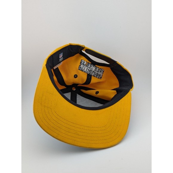 Youth Pittsburgh Steelers NFL Team Apparel Snapback Hat Football Black Yellow - Picture 5 of 6